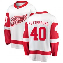 Men's Fanatics Branded Detroit Red Wings Henrik Zetterberg White Away Jersey - Breakaway