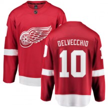Youth Fanatics Branded Detroit Red Wings Alex Delvecchio Red Home Jersey - Breakaway