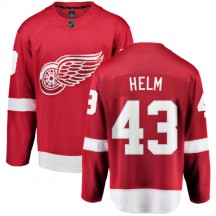 Men's Fanatics Branded Detroit Red Wings Darren Helm Red Home Jersey - Breakaway