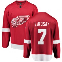 Men's Fanatics Branded Detroit Red Wings Ted Lindsay Red Home Jersey - Breakaway