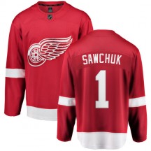 Youth Fanatics Branded Detroit Red Wings Terry Sawchuk Red Home Jersey - Breakaway