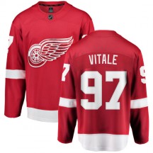 Men's Fanatics Branded Detroit Red Wings Joe Vitale Red Home Jersey - Breakaway