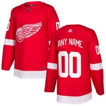 Men's Adidas Detroit Red Wings Custom Red Home Jersey - Premier
