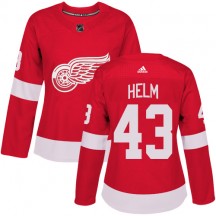 Women's Adidas Detroit Red Wings Darren Helm Red Home Jersey - Authentic