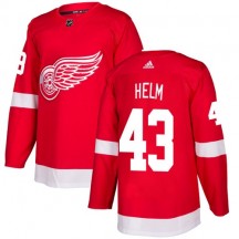 Youth Adidas Detroit Red Wings Darren Helm Red Home Jersey - Authentic