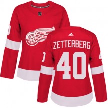Women's Adidas Detroit Red Wings Henrik Zetterberg Red Home Jersey - Authentic