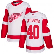 Youth Adidas Detroit Red Wings Henrik Zetterberg White Away Jersey - Authentic