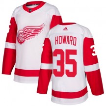 Youth Adidas Detroit Red Wings Jimmy Howard White Away Jersey - Authentic