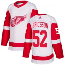 Women's Adidas Detroit Red Wings Jonathan Ericsson White Away Jersey - Authentic