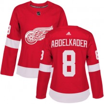 Women's Adidas Detroit Red Wings Justin Abdelkader Red Home Jersey - Authentic