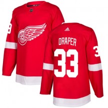 Youth Adidas Detroit Red Wings Kris Draper Red Home Jersey - Authentic