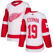 Youth Adidas Detroit Red Wings Steve Yzerman White Away Jersey - Authentic