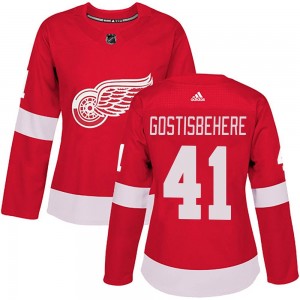 Women's Adidas Detroit Red Wings Shayne Gostisbehere Red Home Jersey - Authentic