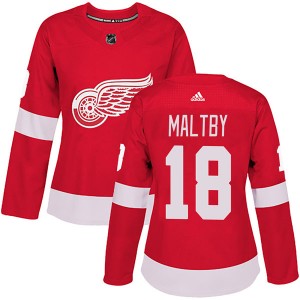 Women's Adidas Detroit Red Wings Kirk Maltby Red Home Jersey - Authentic