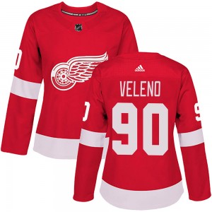 Women's Adidas Detroit Red Wings Joe Veleno Red Home Jersey - Authentic