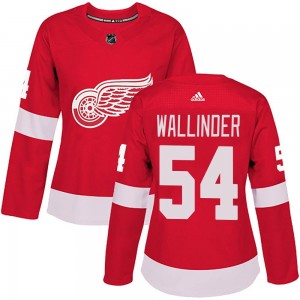 Women's Adidas Detroit Red Wings William Wallinder Red Home Jersey - Authentic