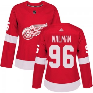 Women's Adidas Detroit Red Wings Jake Walman Red Home Jersey - Authentic