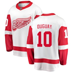 Men's Fanatics Branded Detroit Red Wings Ron Duguay White Away Jersey - Breakaway