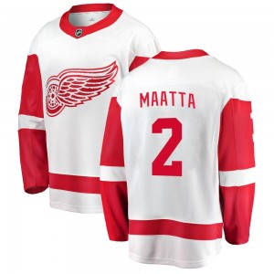Men's Fanatics Branded Detroit Red Wings Olli Maatta White Away Jersey - Breakaway
