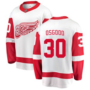 Men's Fanatics Branded Detroit Red Wings Chris Osgood White Away Jersey - Breakaway