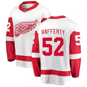 Men's Fanatics Branded Detroit Red Wings Brogan Rafferty White Away Jersey - Breakaway