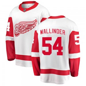 Men's Fanatics Branded Detroit Red Wings William Wallinder White Away Jersey - Breakaway