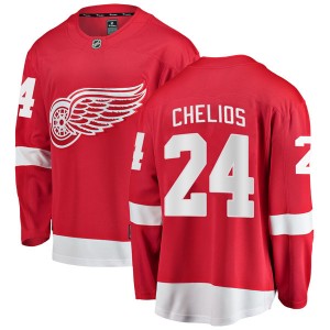 Men's Fanatics Branded Detroit Red Wings Chris Chelios Red Home Jersey - Breakaway