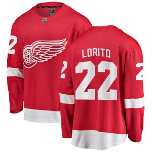 Men's Fanatics Branded Detroit Red Wings Matthew Lorito Red Home Jersey - Breakaway