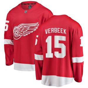 Men's Fanatics Branded Detroit Red Wings Pat Verbeek Red Home Jersey - Breakaway