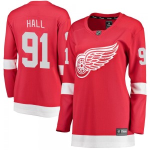 Women's Fanatics Branded Detroit Red Wings Curtis Hall Red Home Jersey - Breakaway
