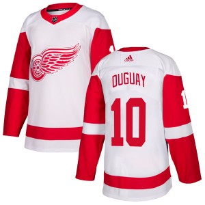 Youth Adidas Detroit Red Wings Ron Duguay White Jersey - Authentic