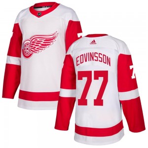 Youth Adidas Detroit Red Wings Simon Edvinsson White Jersey - Authentic