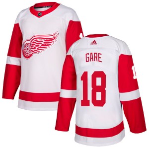 Youth Adidas Detroit Red Wings Danny Gare White Jersey - Authentic