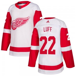 Youth Adidas Detroit Red Wings Matt Luff White Jersey - Authentic
