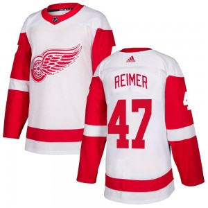 Youth Adidas Detroit Red Wings James Reimer White Jersey - Authentic