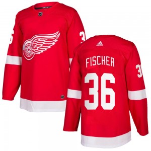 Youth Adidas Detroit Red Wings Christian Fischer Red Home Jersey - Authentic