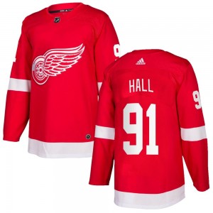 Youth Adidas Detroit Red Wings Curtis Hall Red Home Jersey - Authentic