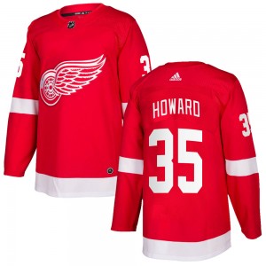 Youth Adidas Detroit Red Wings Jimmy Howard Red Home Jersey - Authentic