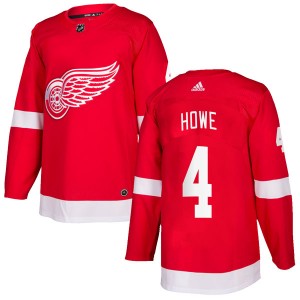 Youth Adidas Detroit Red Wings Mark Howe Red Home Jersey - Authentic