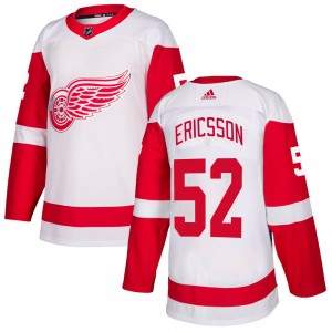 Men's Adidas Detroit Red Wings Jonathan Ericsson White Jersey - Authentic