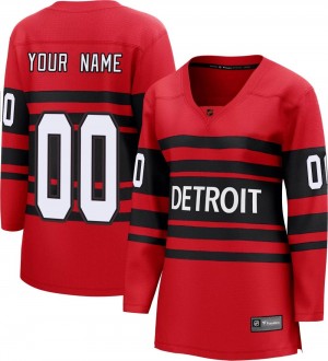 Women's Fanatics Branded Detroit Red Wings Custom Red Custom Special Edition 2.0 Jersey - Breakaway