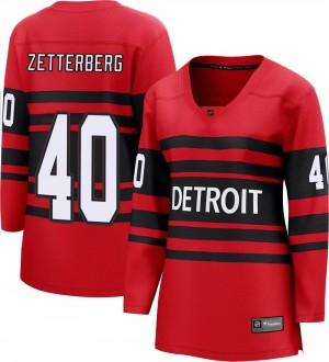 Women's Fanatics Branded Detroit Red Wings Henrik Zetterberg Red Special Edition 2.0 Jersey - Breakaway
