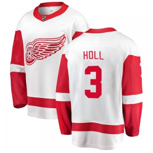 Youth Fanatics Branded Detroit Red Wings Justin Holl White Away Jersey - Breakaway