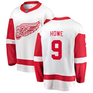 Youth Fanatics Branded Detroit Red Wings Gordie Howe White Away Jersey - Breakaway