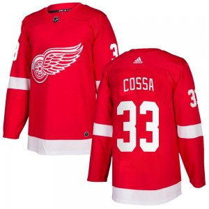 Men's Adidas Detroit Red Wings Sebastian Cossa Red Home Jersey - Authentic