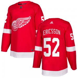 Men's Adidas Detroit Red Wings Jonathan Ericsson Red Home Jersey - Authentic