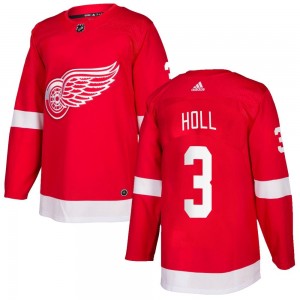 Men's Adidas Detroit Red Wings Justin Holl Red Home Jersey - Authentic