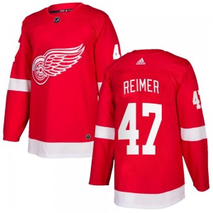 Men's Adidas Detroit Red Wings James Reimer Red Home Jersey - Authentic