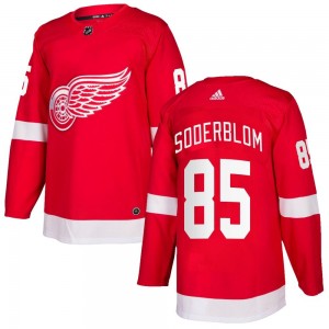 Men's Adidas Detroit Red Wings Elmer Soderblom Red Home Jersey - Authentic