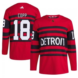 Men's Adidas Detroit Red Wings Andrew Copp Red Reverse Retro 2.0 Jersey - Authentic